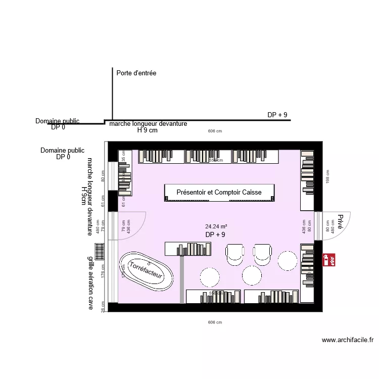 TORREFACTION SAINT NICOLAS AVANT TRAVAUX. Plan de 