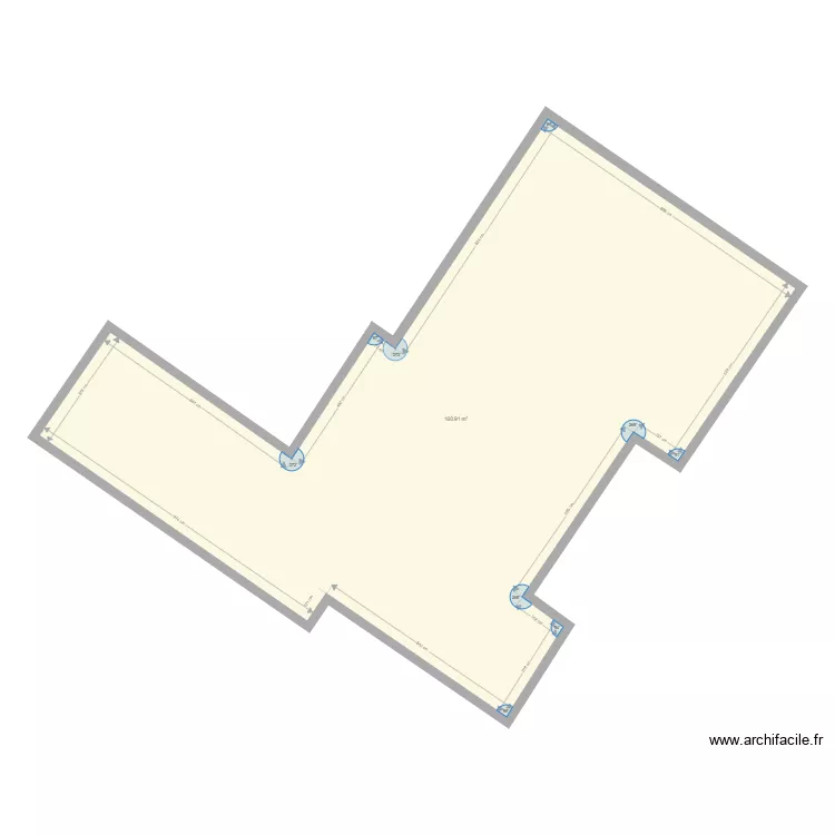 maison cugnaux. Plan de 