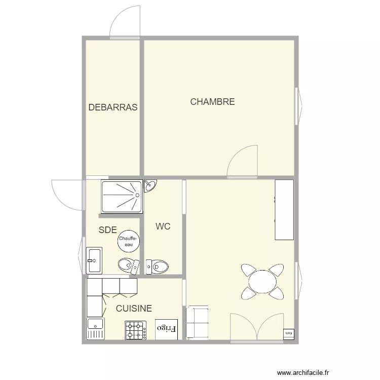 REIGNER LA GRAVETTE. Plan de 