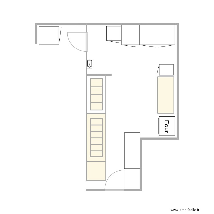 essais. Plan de 13 pièces et 5 m2