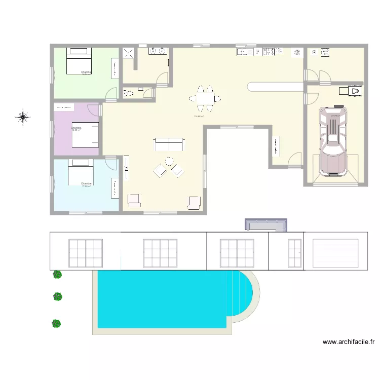 plan de maison 2. Plan de 