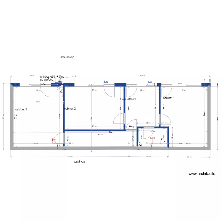 sous sol cloisons et portes V4. Plan de sous sol cloisons et portes V4. Plan de