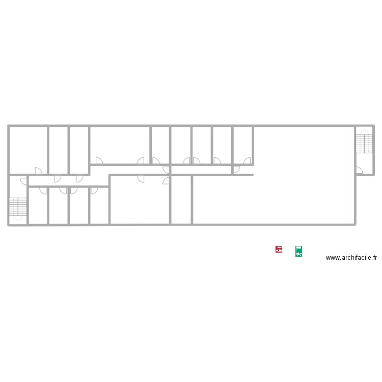 Chantier BEI Luxembourg. Plan de 7 pièces et 153 m2