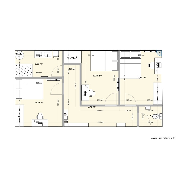 Etagev2. Plan de 0 pièce et 0 m2
