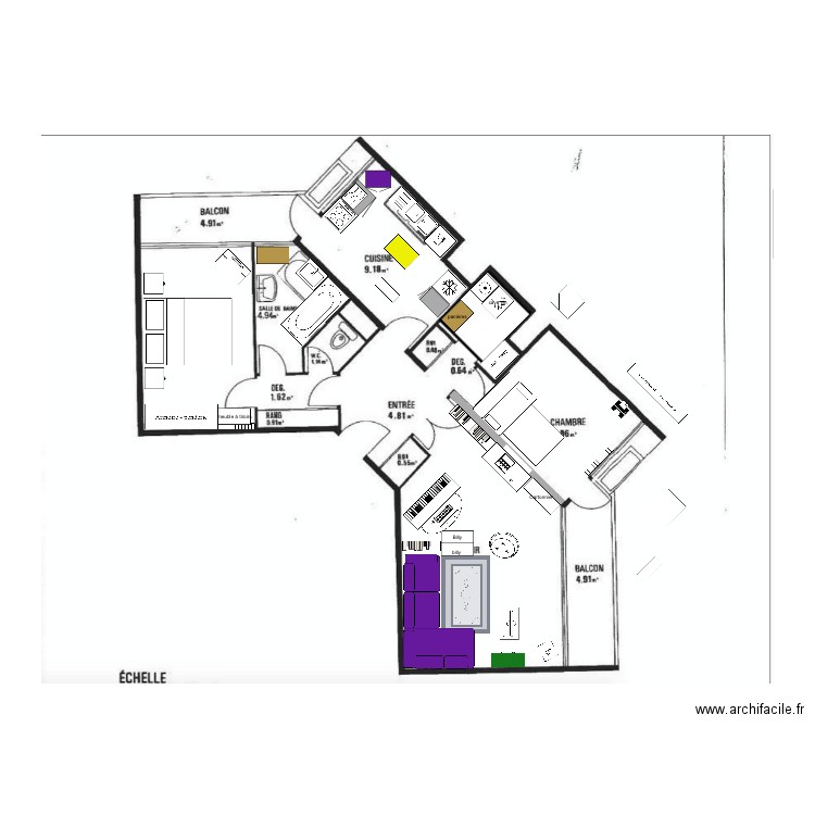 pantin OK. Plan de 0 pièce et 0 m2