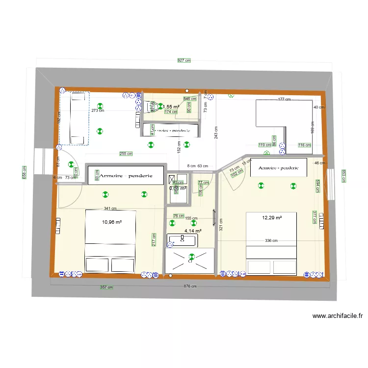 &eacute;lectricit&eacute; &eacute;tage. Plan de 