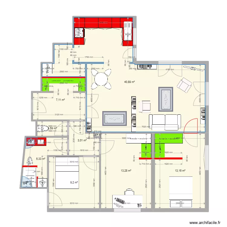 Nell & Cathy Apr&egrave;s. Plan de 
