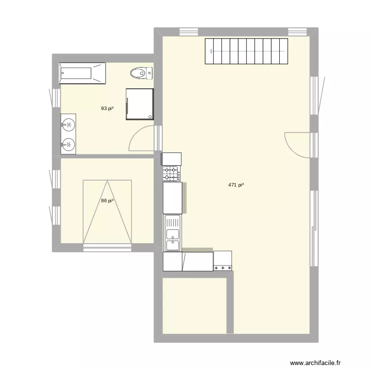 plan 3. Plan de 3 et 60 m² plan 3. Plan de 3 et 60 m²
