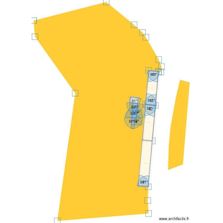 Gites. Plan de 6 pièces et 292 m2