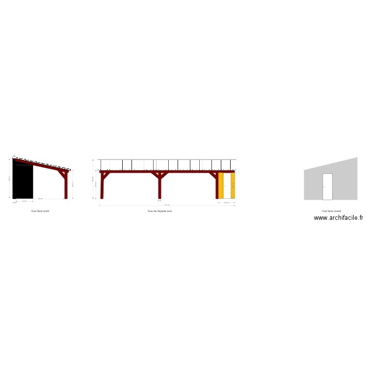 plan cuisine façade sud. Plan de 0 pièce et 0 m2