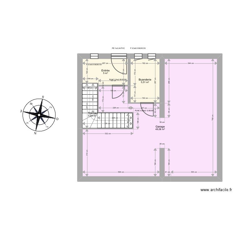 Simond. Plan de 13 pièces et 128 m2