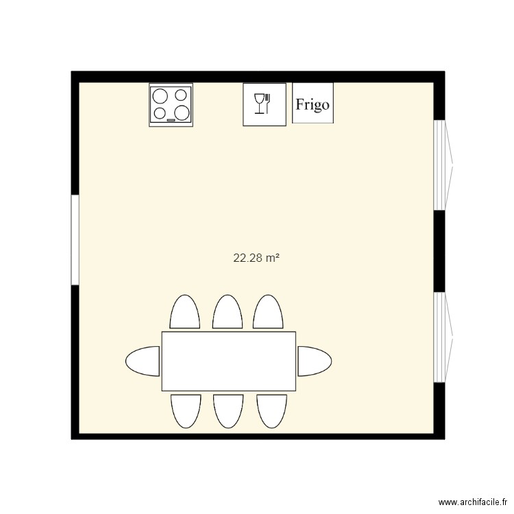 Cuisine AC. Plan de 0 pièce et 0 m2