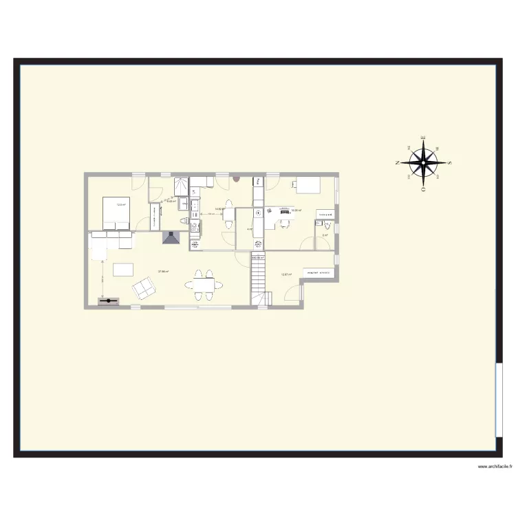 680 2 ZONES. Plan de 