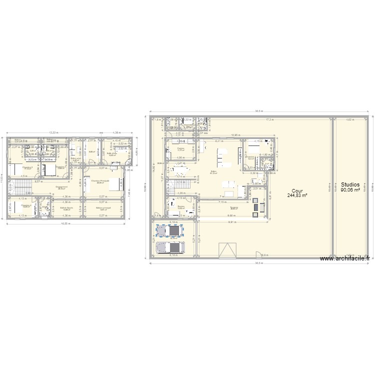 Meyer duplex 2. Plan de 0 pièce et 0 m2