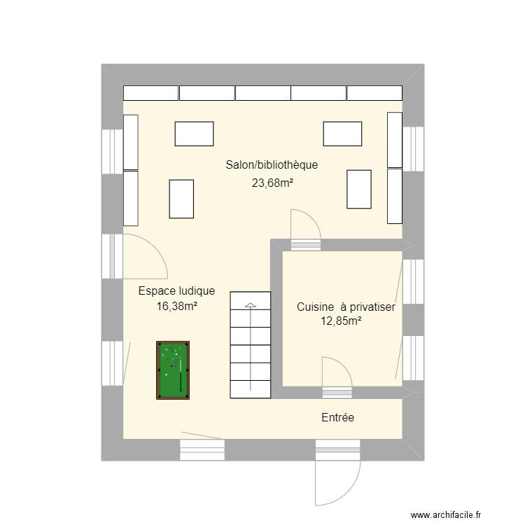RDC LESDINS 19D. Plan de 0 pièce et 0 m2
