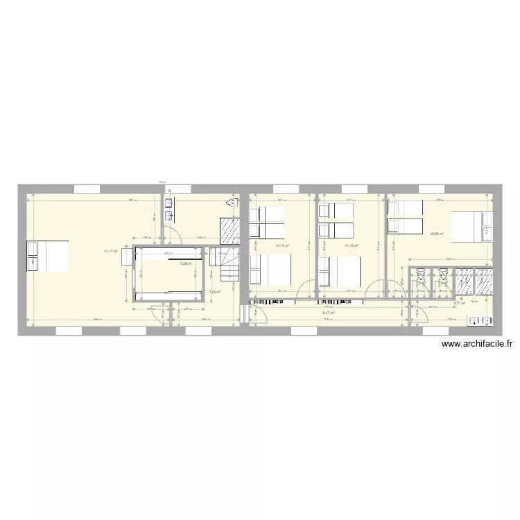 St Georges id&eacute;e 2 &eacute;tage. Plan de 