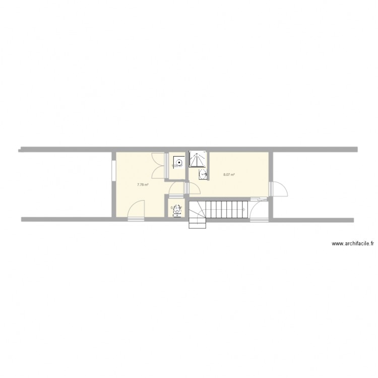 rez de chaussée saint ouen 1. Plan de 0 pièce et 0 m2