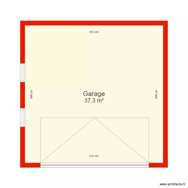 BI 4602 Garage c&ocirc;t&eacute;. Plan de 