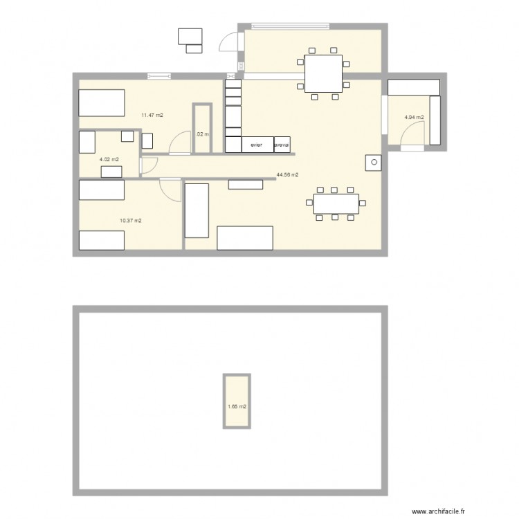 Plan maison Rdc. Plan de 0 pièce et 0 m2