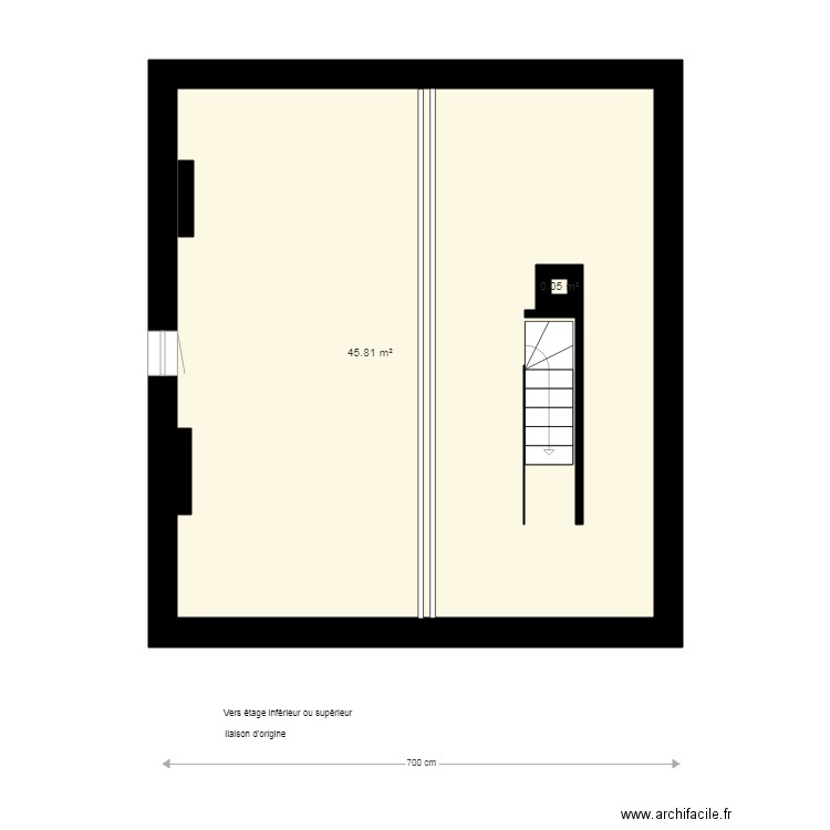 36 grenier sans électricité 4 6 19. Plan de 0 pièce et 0 m2