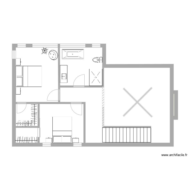 maison chateaumont. Plan de 