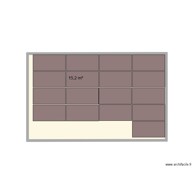 véranda. Plan de 0 pièce et 0 m2