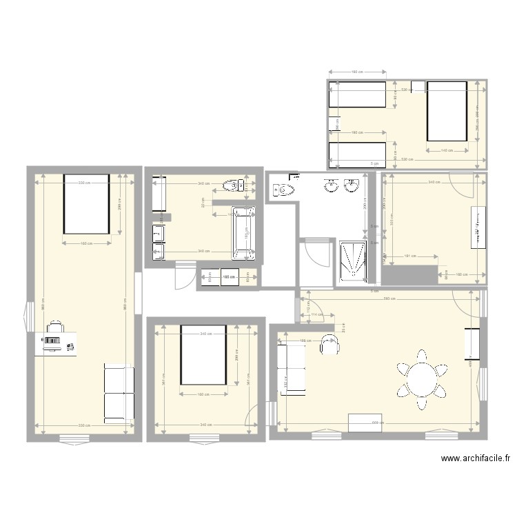 appart1. Plan de 0 pièce et 0 m2