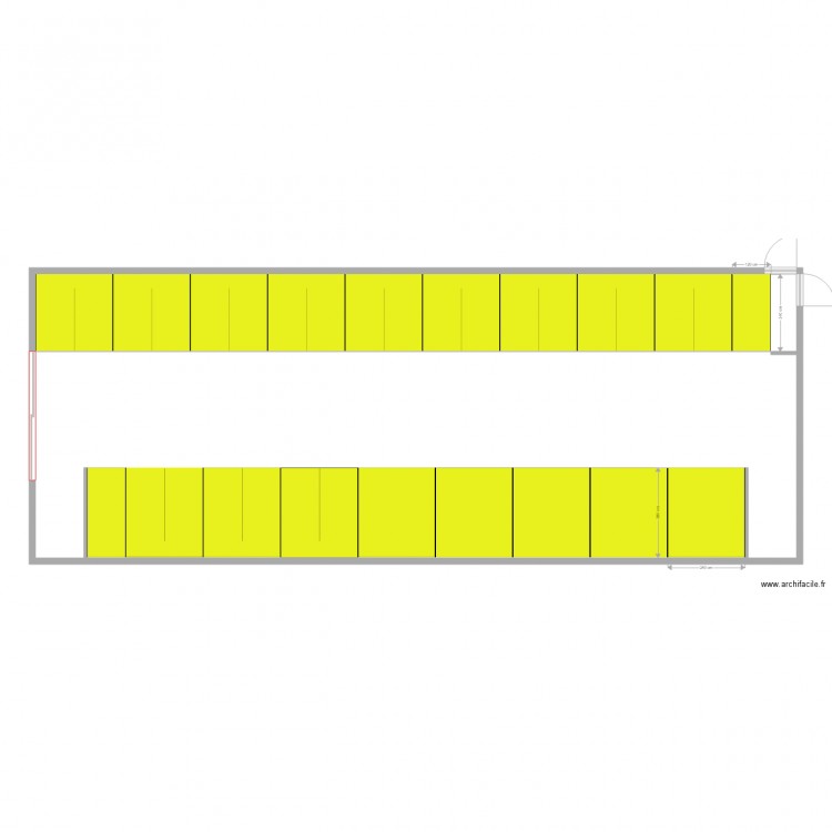 Logettes. Plan de 0 pièce et 0 m2