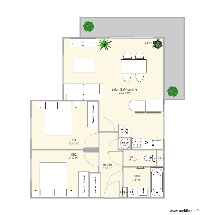 E24. Plan de 0 pièce et 0 m2