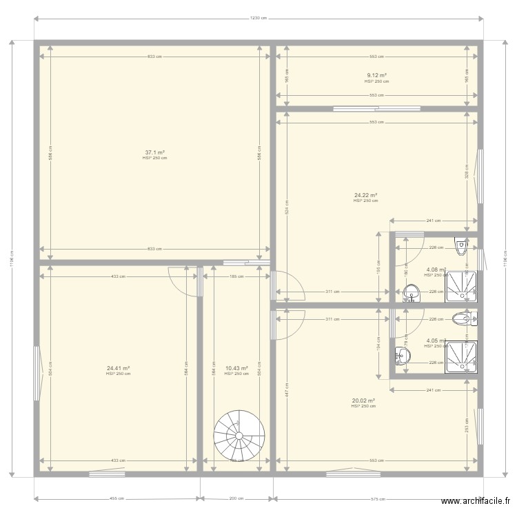 Maison de Guehouo étage 2. Plan de 0 pièce et 0 m2