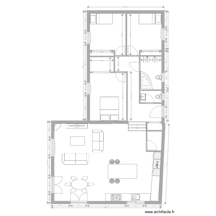 RP Maison actuelle avec modif. Plan de 