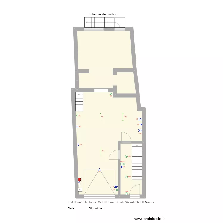 pierre gillet namur. Plan de 