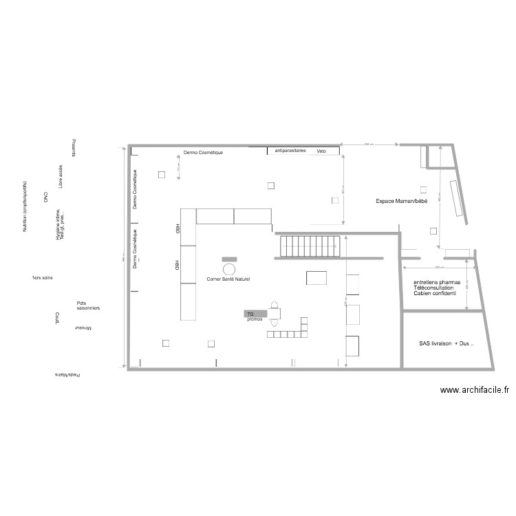 Pharmacie Claudin version 3. Plan de 0 pièce et 0 m2