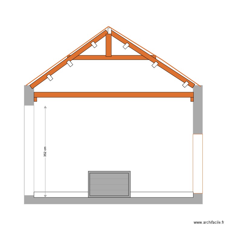 facade laterale coupe. Plan de 0 pièce et 0 m2