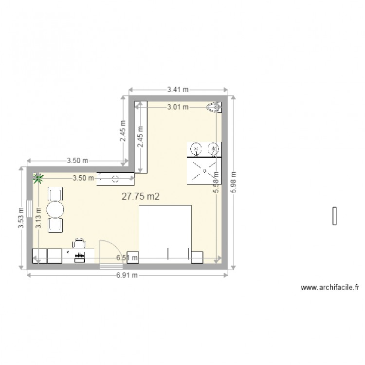 chambre hotel 1. Plan de 0 pièce et 0 m2