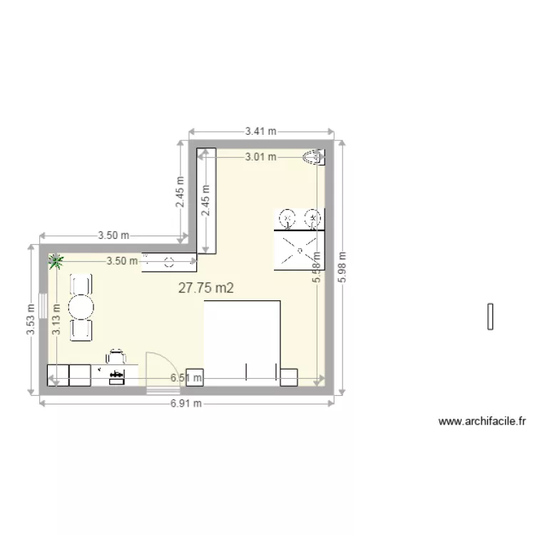 chambre hotel 1. Plan de chambre hotel 1. Plan de