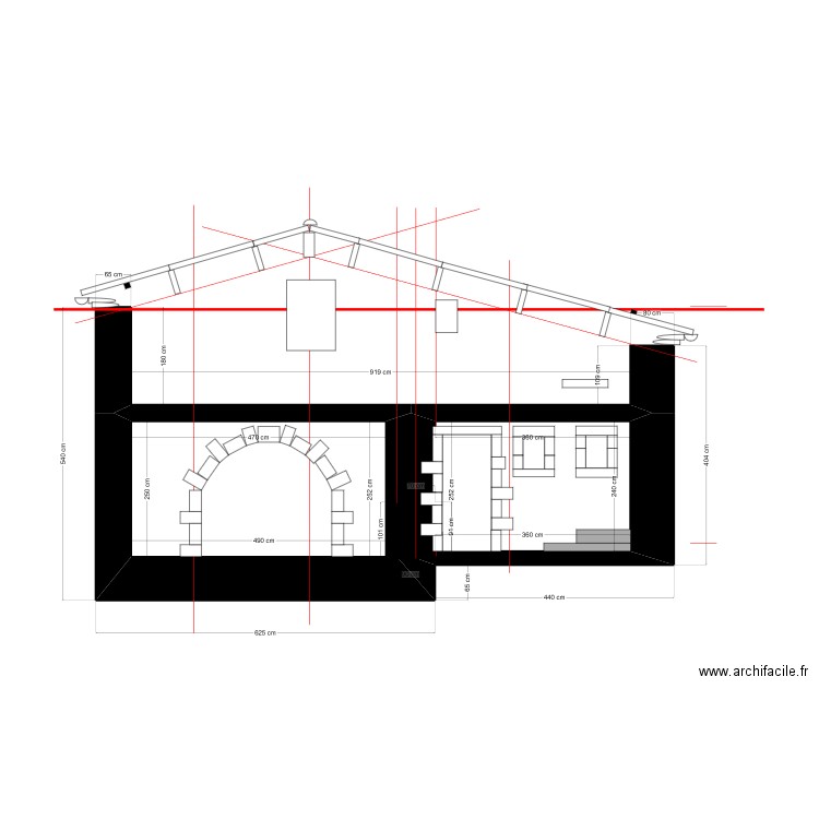 PLAN BERGERIE PIGNON EST. Plan de 0 pièce et 0 m2