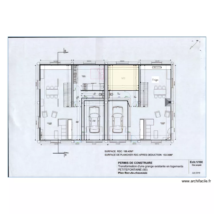SCI PALAIS . Plan de 