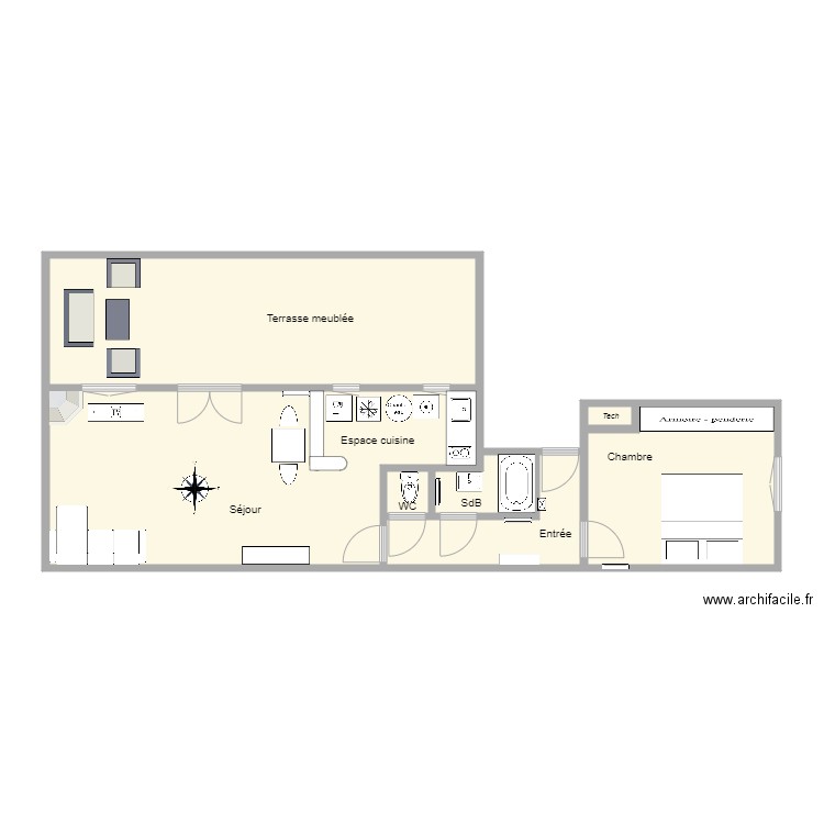 30 Caron. Plan de 0 pièce et 0 m2