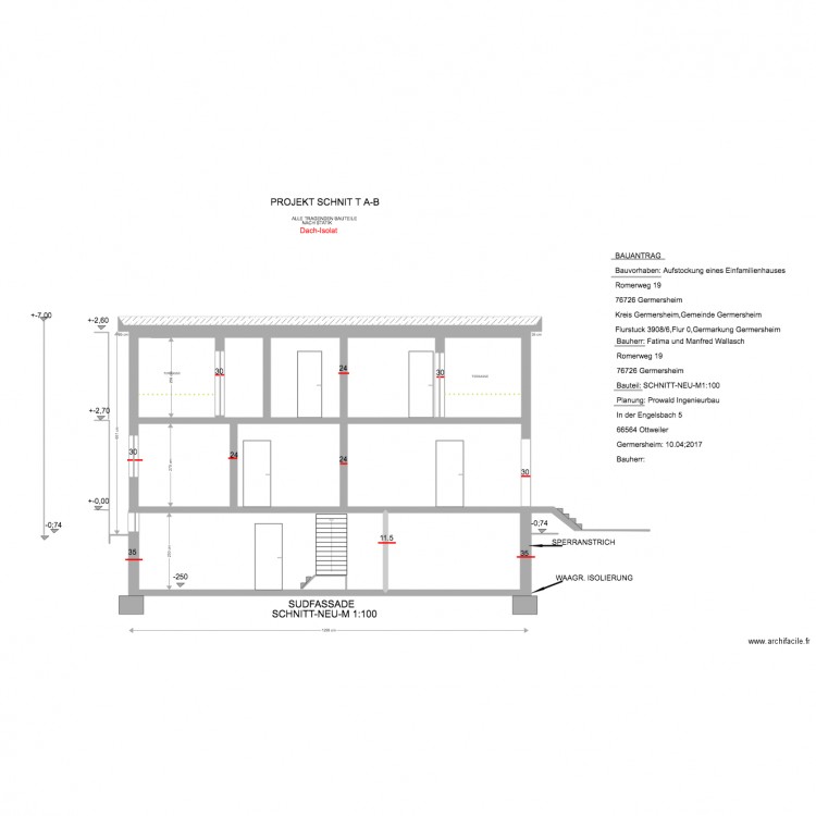 Wallasch SCHNITT NEU. Plan de 0 pièce et 0 m2