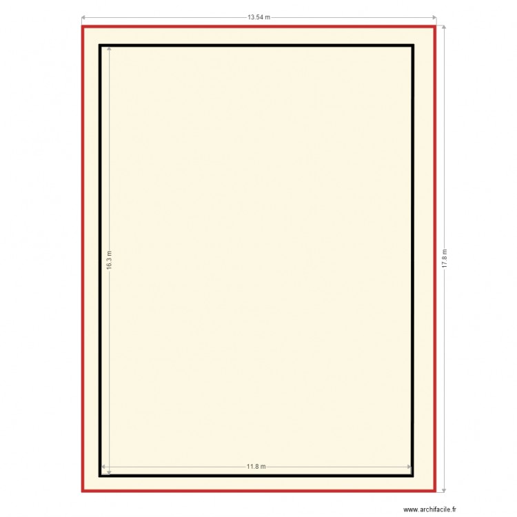 premier hangar vue en plan. Plan de 0 pièce et 0 m2