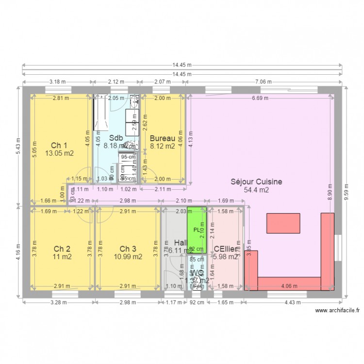 DELECROIX PP 2. Plan de 0 pièce et 0 m2