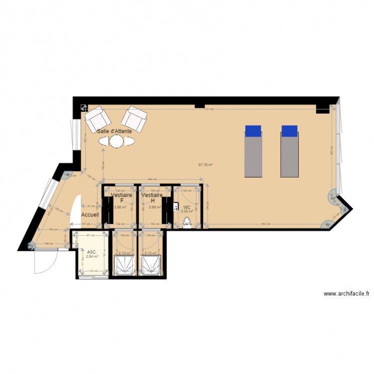 MIHA BODYTEC. Plan de 0 pièce et 0 m2