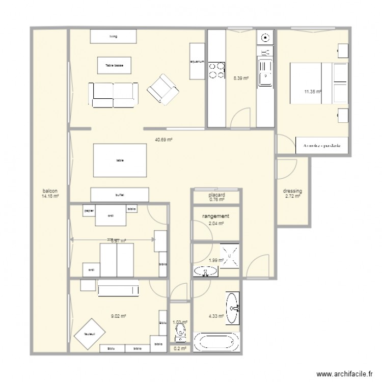 Appartement Yerres. Plan de 0 pièce et 0 m2