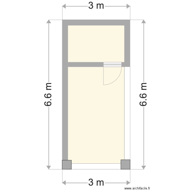 Abri de jardin vue aerienne. Plan de 0 pièce et 0 m2