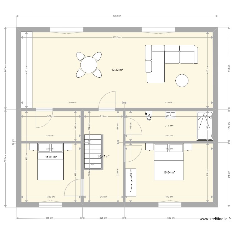 M Huberty. Plan de 0 pièce et 0 m2