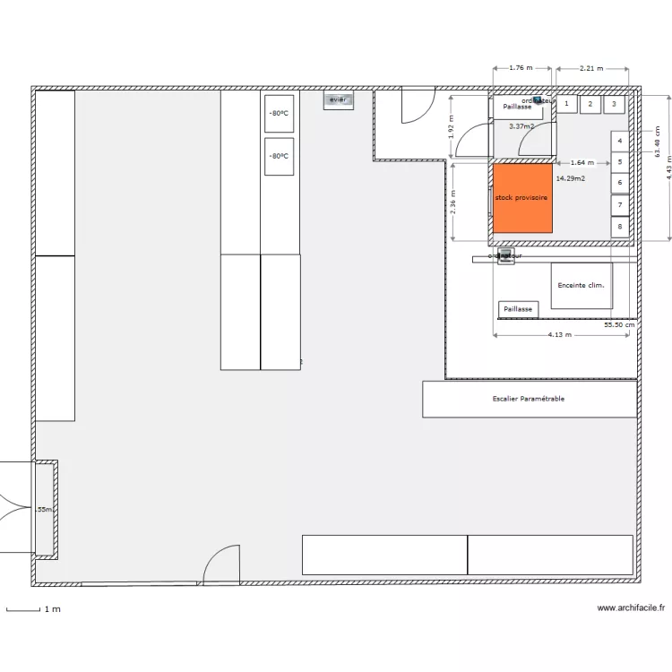 Magasin 045 1er etage mezz. seroth. vers.c. Plan de Magasin 045 1er etage mezz. seroth. vers.c. Plan de