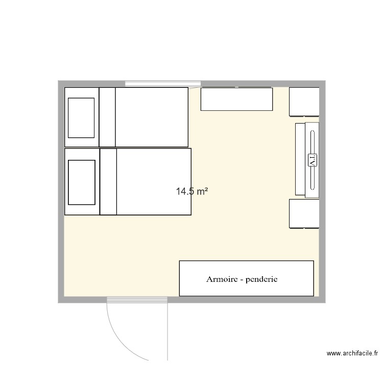 chambre new life. Plan de 0 pièce et 0 m2