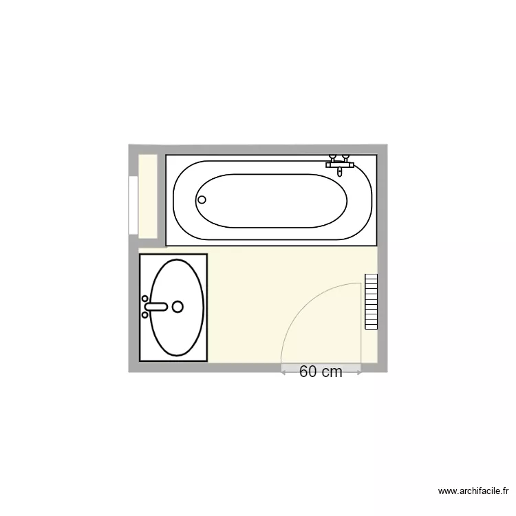 plan avant travaux Jegard. Plan de 