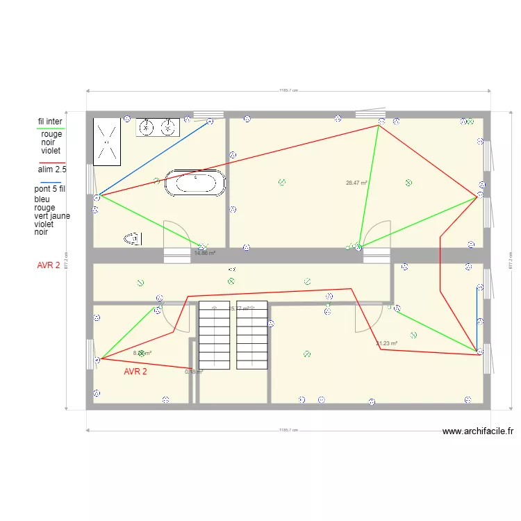 plan  r 2  alim volet MAISON. Plan de 